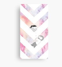 Watercolor Graphic - Pink Metal Print