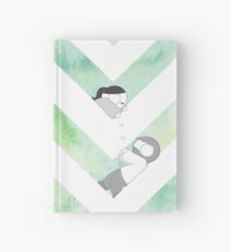 Cuaderno de tapa dura Gráfico de acuarela - Verde