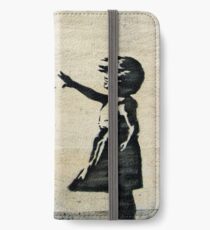 Banksy's Girl with a Red Balloon III iPhone Wallet/Case/Skin