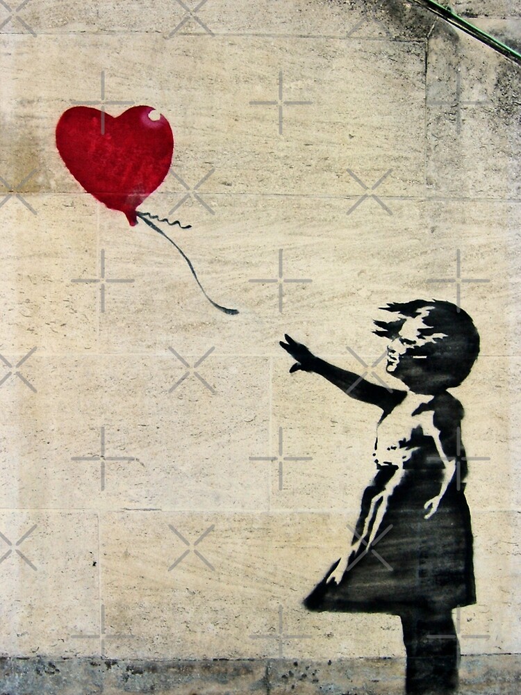 Banksy's Girl with a Red Balloon III by zuluspice