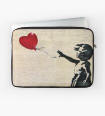 Banksy's Girl with a Red Balloon III Laptop Sleeve