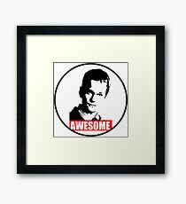 Barney - How I met your mother - Awesome Framed Print