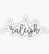 cityscape outline - raleigh Sticker