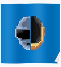 Daft Punk Pixelart Poster