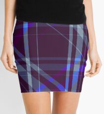 Diagonal Purple Mini Skirt