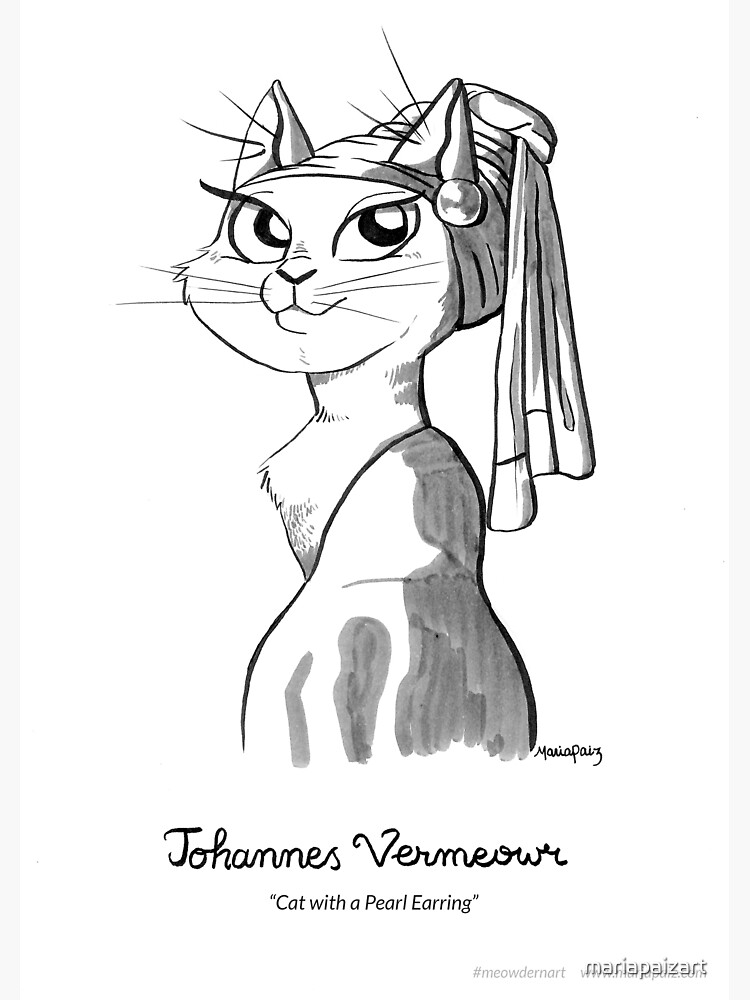 #meowdernart - Johannes Vermeowr by mariapaizart