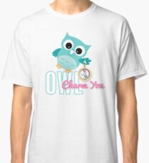 Owl Charm You Teal Owl Classic T-Shirt