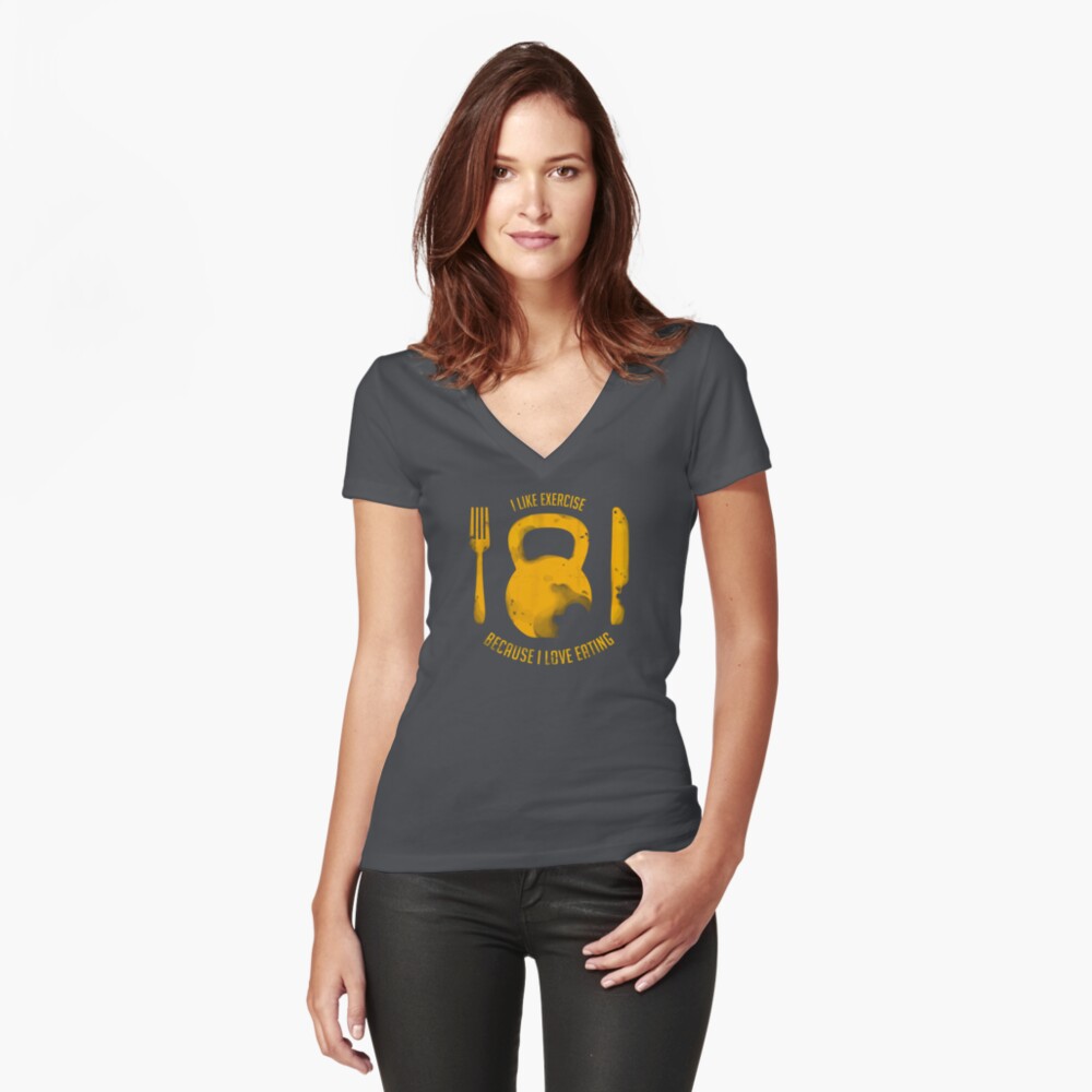 Brigitte Fitted V-Neck T-Shirt