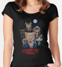 Strange Fur Things Fitted Scoop T-Shirt