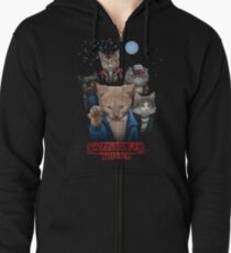 Strange Fur Things Zipped Hoodie