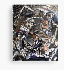 Analogue Technodelic, Sound Engineering Collage Metal Print
