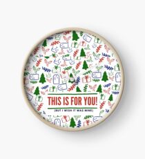 This is a holiday gift Clock