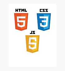 HTML5 Photographic Print