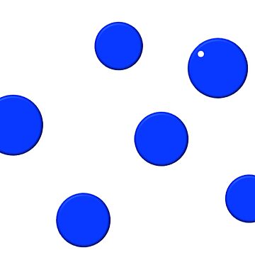 Dotty Brilliant Blue 3D Pattern on White Background Art Board Print for  Sale by Maya22LD