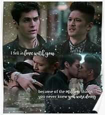 Malec + Quote Poster