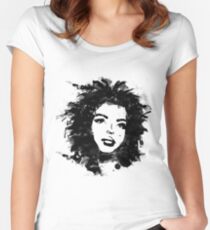 Lauryn Hill (monochrome) Women's Fitted Scoop T-Shirt