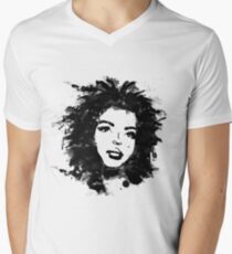 Lauryn Hill (monochrome) Men's V-Neck T-Shirt