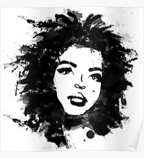 Lauryn Hill (Monochrom) Poster