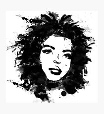 Lauryn Hill (monochrome) Photographic Print