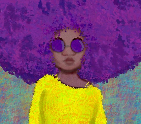 "Afro Chic Afro Chick" Posters by ChopKickPanda | Redbubble