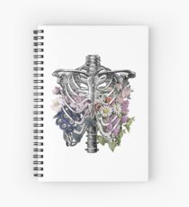 Floral Rib Cage Spiral Notebook