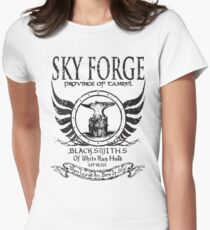 SkyForge - Where Legends Are Born In Steel Women's Fitted T-Shirt