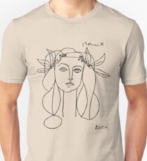 Picasso head of a women poster Unisex T-Shirt