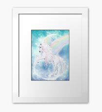 Rainbow Pegasus Framed Print