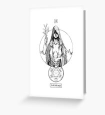 Inktober 2017 Day 10: The Hermit Greeting Card
