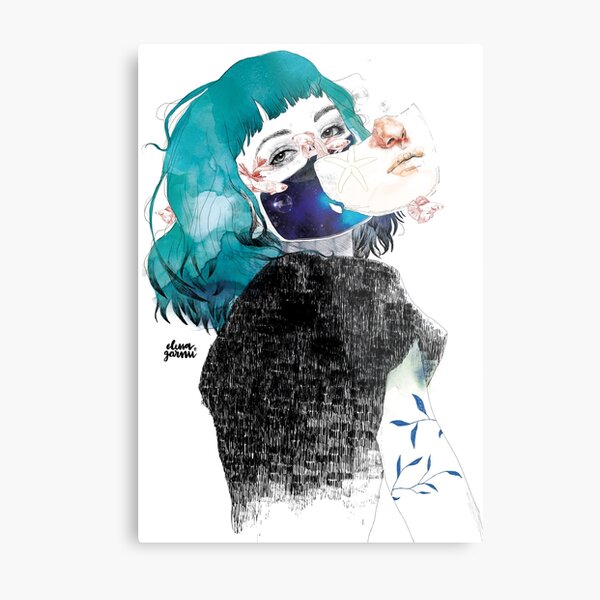 If you shut me up by elenagarnu Metal Print