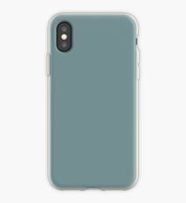 Stone Blue Grey | Solid Colour iPhone Case