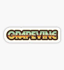 Grapevine | Retro Chrome Sticker
