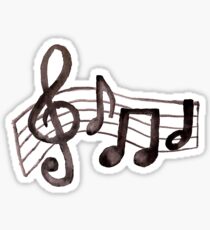 Pegatina Acuarelas Musicales