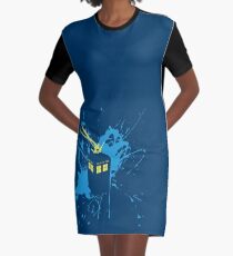 TARDIS Splash Graphic T-Shirt Dress