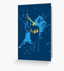 TARDIS Splash Greeting Card