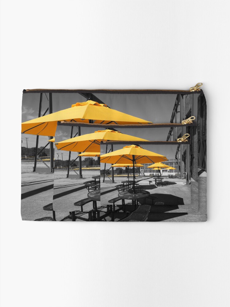 Alternate view of Yellow Umbrellas Zipper Pouch