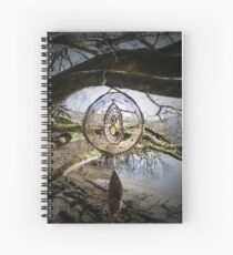 Infinity themed large dreamcatcher Spiral Notebook