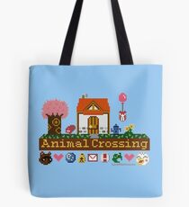 Animal Crossing Pixel house Tote Bag