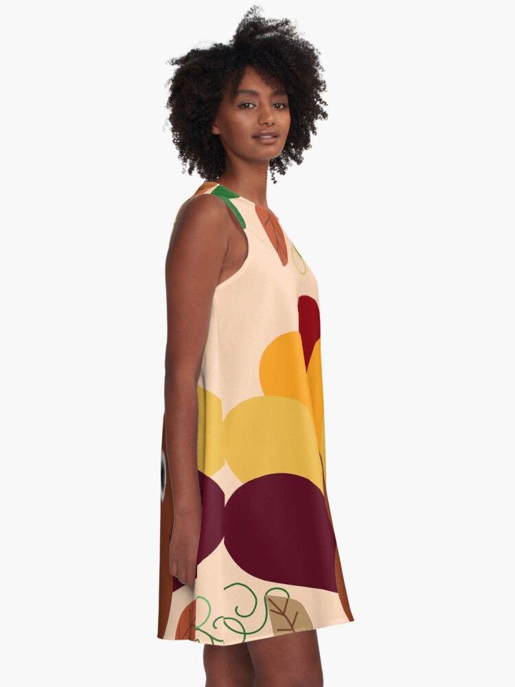 Alternate view of Thanksgiving Turkey A-Line Dress