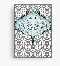 Cheerful Sting Ray Canvas Print
