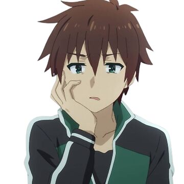 Kazuma Disgusted Konosuba Sticker for Sale by Aestheticanime2