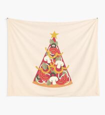 Pizza on Earth - Vegetarian Wall Tapestry