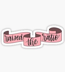 Erhebt das Verhältnis - rosa Banner Sticker