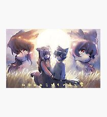 Les enfants loups Ame et Yuki Photographic Print