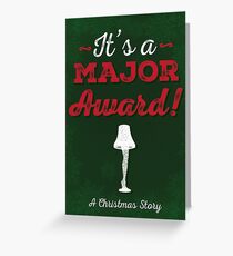 Eine Weihnachtsgeschichte - Es ist ein Major Award! Grußkarte