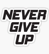 Never Give Up Sticker