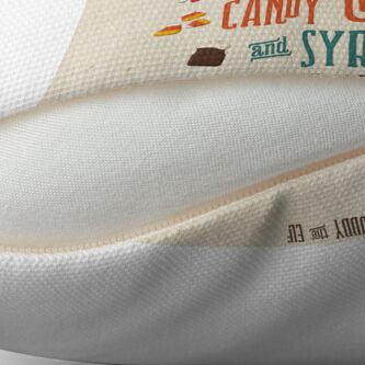 Alternate view of Buddy the Elf - The Four Main Food Groups Throw Pillow
