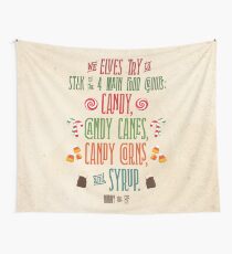 Buddy the Elf - The Four Main Food Groups Wall Tapestry