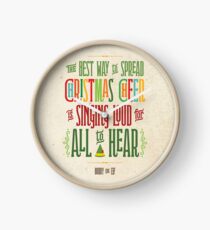 Buddy the Elf - Christmas Cheer Clock