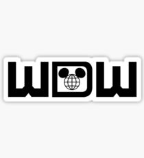 WDWBlackWide Sticker